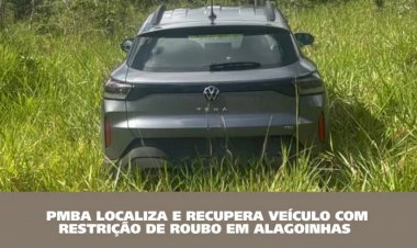 Alagoinhas: Polícia Militar recupera veículo com restrição de furto/roubo às margens da BR-101